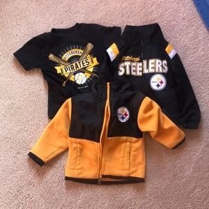 Pittsburgh Bundle! 3 Items Pirates Steelers 2T 3T